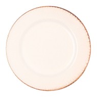 Prato Avulso Raso 27,5cm De Cerâmica Linear Bege